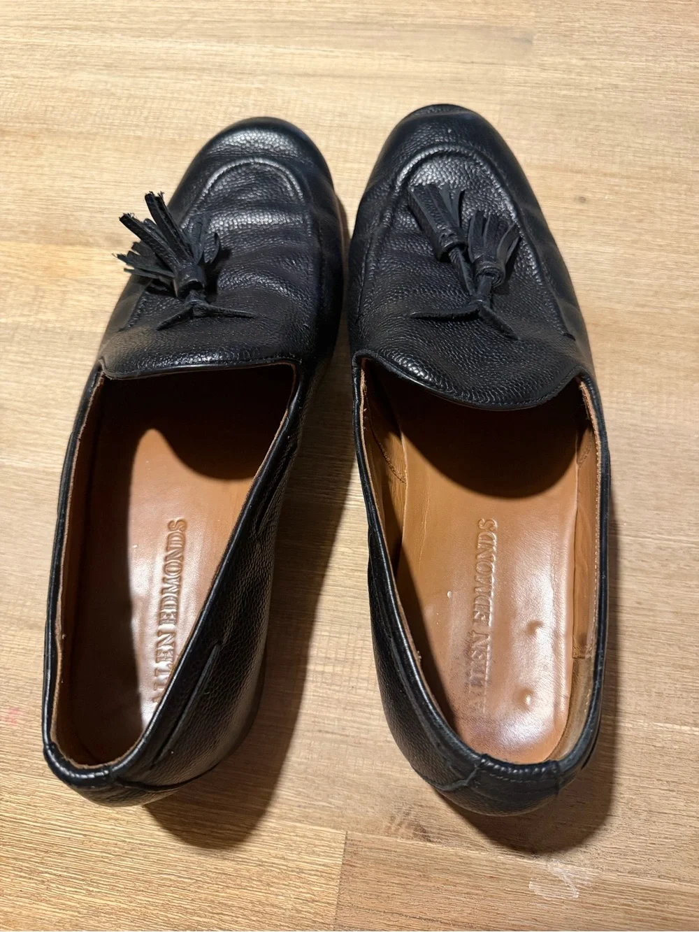 Allen Edmonds Men's Black Leather Tassel Loafers